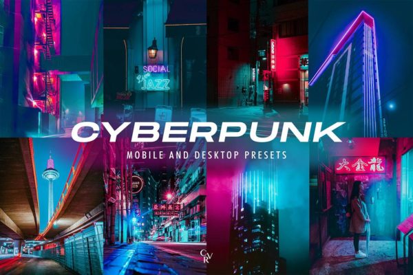 10款科幻赛伯朋克霓虹风格夜晚扫街摄影作品集照片调色Lightroom预设 支持手机Lr CVR Presets – 10 Cyberpunk Lightroom Presets特色图 10款科幻赛伯朋克霓虹风格夜晚扫街摄影作品集照片调色Lightroom预设 支持手机Lr CVR Presets – 10 Cyberpunk Lightroom Presets