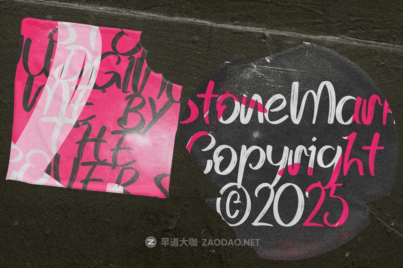 时尚手绘街头服饰品牌海报标志设计手写英文字体安装包 StoneMark – Brush Script Font插图5 时尚手绘街头服饰品牌海报标志设计手写英文字体安装包 StoneMark – Brush Script Font插图5