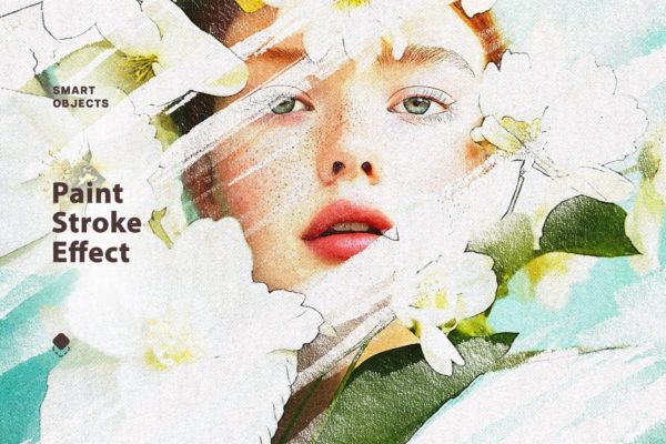 复古做旧油漆绘画照片效果ps特效滤镜样机 Paint Stroke Photo Effect特色图 复古做旧油漆绘画照片效果ps特效滤镜样机 Paint Stroke Photo Effect