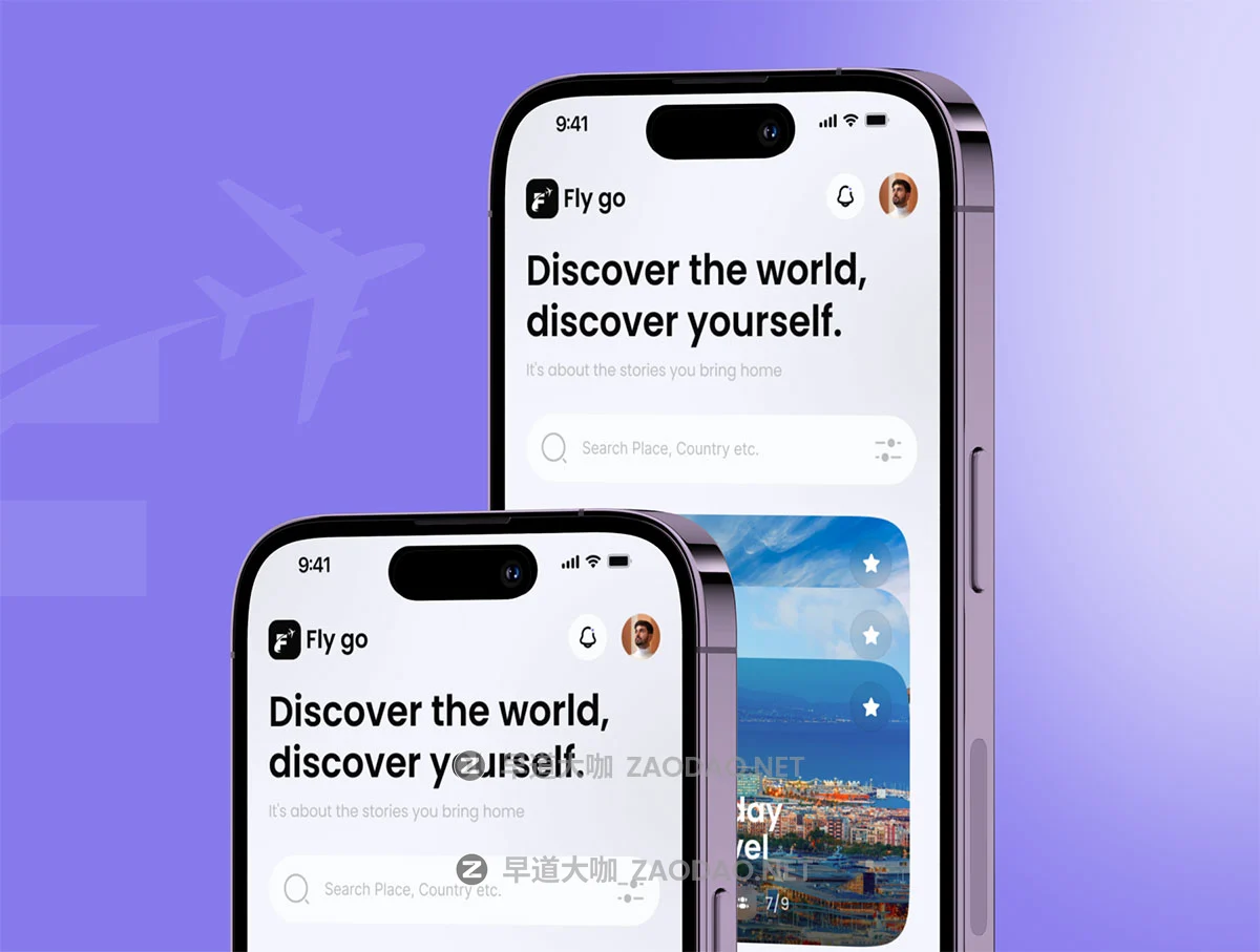40+屏旅游旅行航班机票酒店行程景点票务预订平台手机应用程序app ui界面设计套件 Fly Go – Travel Mobile App UI Kit插图4 40+屏旅游旅行航班机票酒店行程景点票务预订平台手机应用程序app ui界面设计套件 Fly Go – Travel Mobile App UI Kit插图4