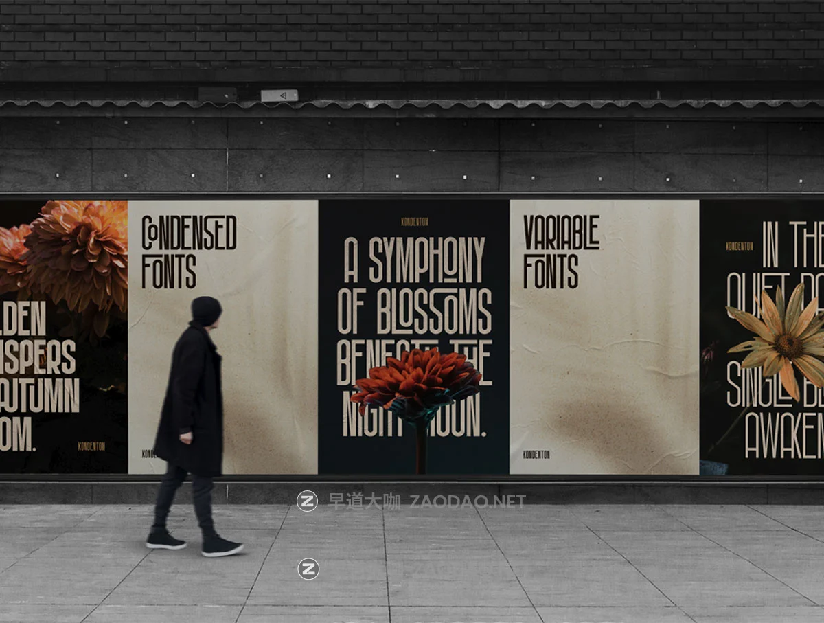 现代时尚压缩网页杂志海报t恤标题logo品牌设计psai无衬线英文字体安装包 Kondenton Condense Font插图4 现代时尚压缩网页杂志海报t恤标题logo品牌设计psai无衬线英文字体安装包 Kondenton Condense Font插图4