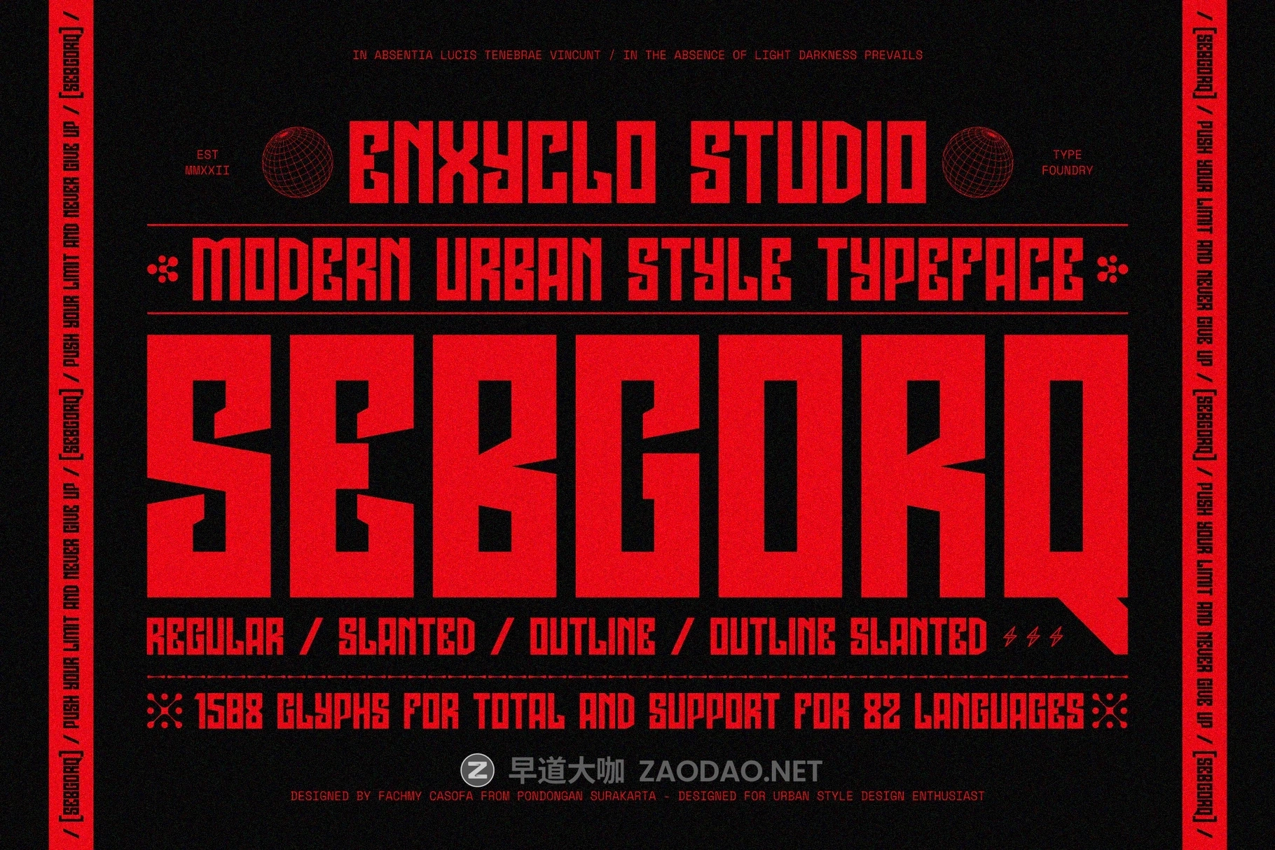 现代创意杂志海报网站标题设计装饰英文字体安装包 Sebgorq插图1 现代创意杂志海报网站标题设计装饰英文字体安装包 Sebgorq插图1