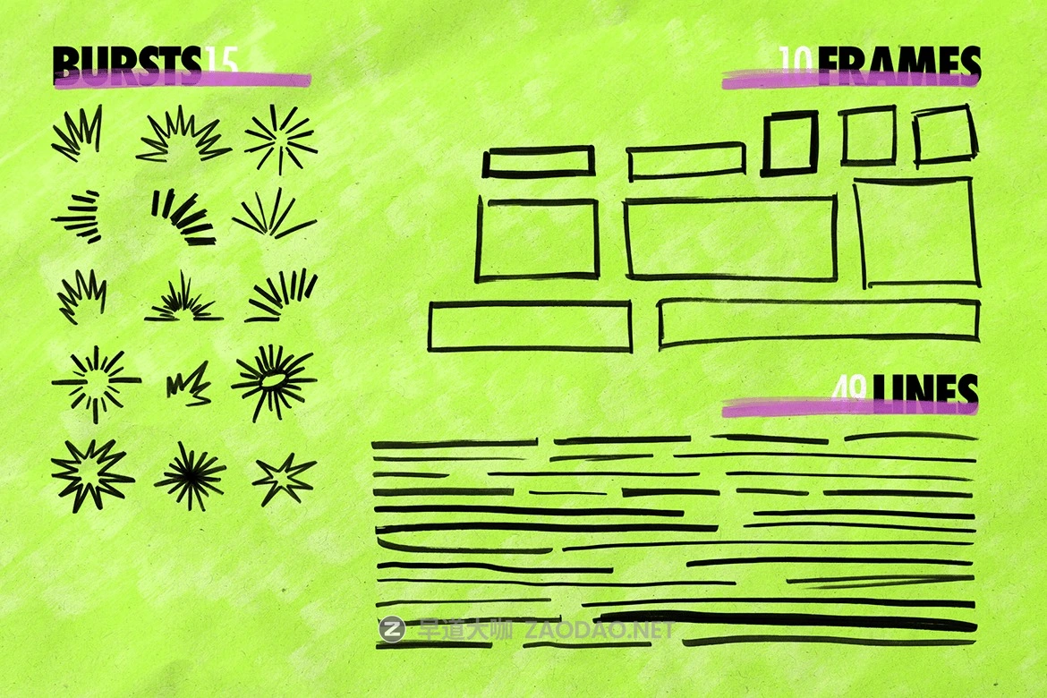 227款街头艺术乱涂乱画手绘线条箭头符号png免抠图设计素材 Scribz – Markers Kit插图3 227款街头艺术乱涂乱画手绘线条箭头符号png免抠图设计素材 Scribz – Markers Kit插图3