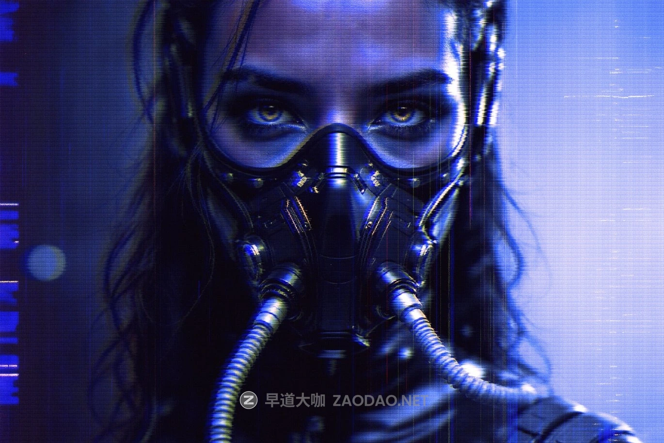 未来科幻赛伯朋克信号故障划痕人像照片修图PS特效滤镜插件样机 Screen Glitch Photo Effect插图4 未来科幻赛伯朋克信号故障划痕人像照片修图PS特效滤镜插件样机 Screen Glitch Photo Effect插图4