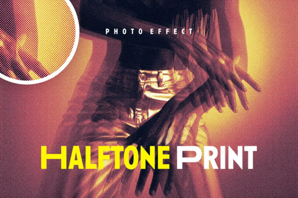 复古半色调打印照片效果ps特效滤镜样机 Halftone Print Photo Effect特色图 复古半色调打印照片效果ps特效滤镜样机 Halftone Print Photo Effect