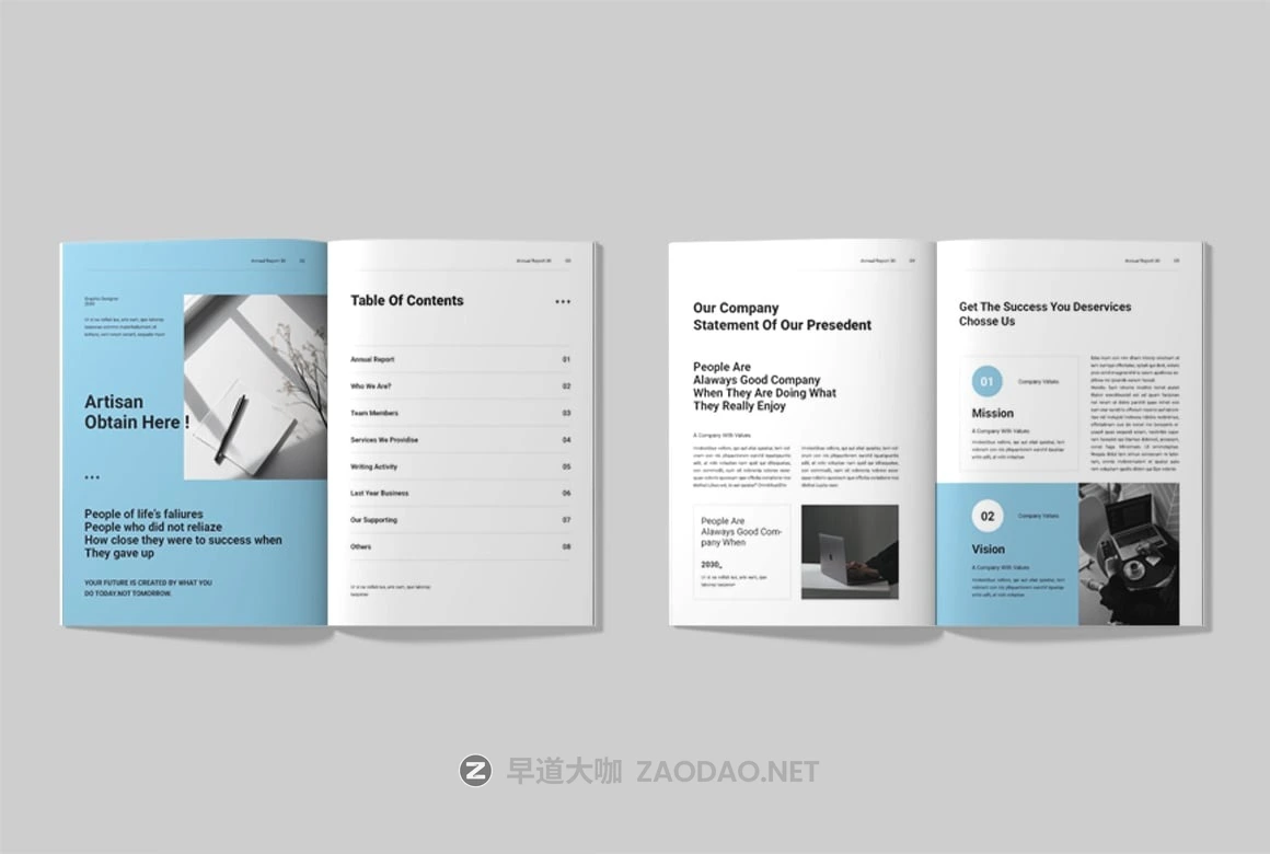 16页极简企业年度报告介绍宣传册画册图文排版设计indd模板素材 Annual Report Brochure Layout插图3 16页极简企业年度报告介绍宣传册画册图文排版设计indd模板素材 Annual Report Brochure Layout插图3