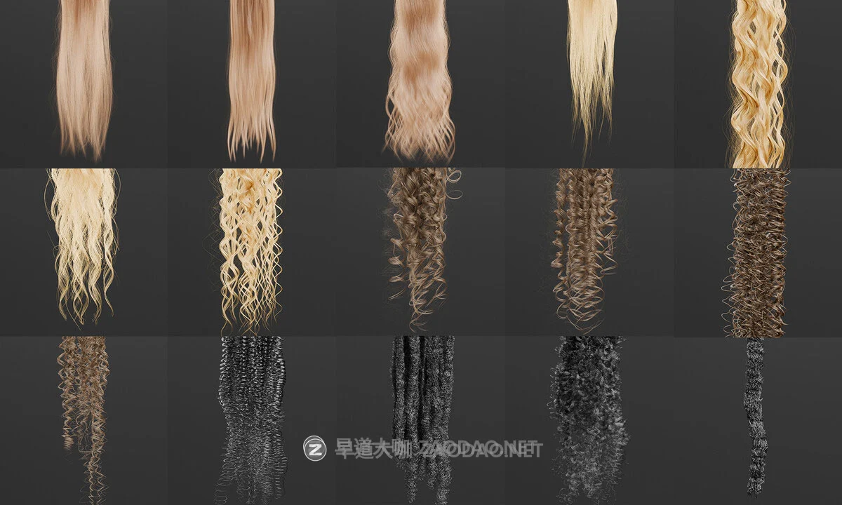 Blender真实头发毛发系统化资产预设库 StrandKit V1.5.1 Blender – Strandkit The Hair, Fur & Dynamics Library插图3 Blender真实头发毛发系统化资产预设库 StrandKit V1.5.1 Blender – Strandkit The Hair, Fur & Dynamics Library插图3