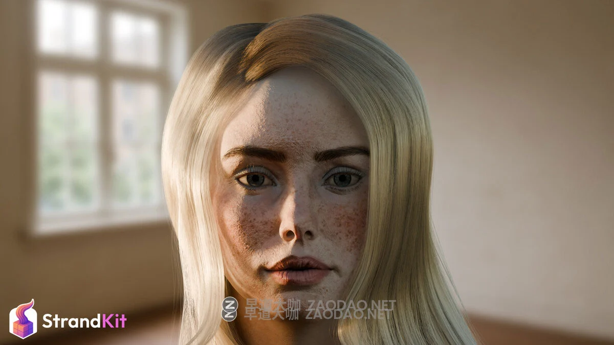 Blender真实头发毛发系统化资产预设库 StrandKit V1.5.1 Blender – Strandkit The Hair, Fur & Dynamics Library插图25 Blender真实头发毛发系统化资产预设库 StrandKit V1.5.1 Blender – Strandkit The Hair, Fur & Dynamics Library插图25