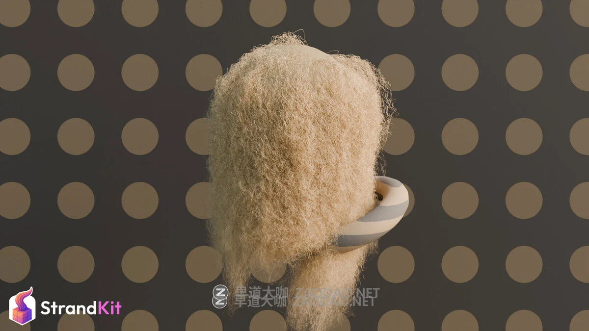 Blender真实头发毛发系统化资产预设库 StrandKit V1.5.1 Blender – Strandkit The Hair, Fur & Dynamics Library插图13 Blender真实头发毛发系统化资产预设库 StrandKit V1.5.1 Blender – Strandkit The Hair, Fur & Dynamics Library插图13