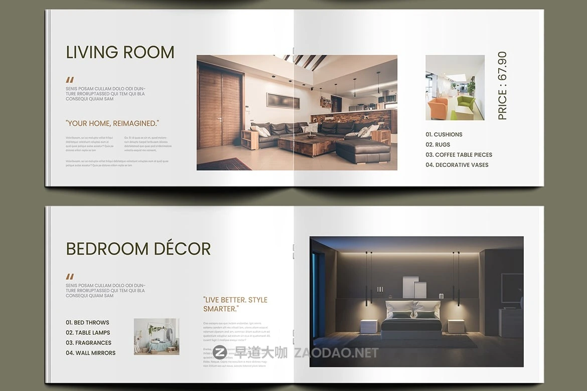 16页专业室内家具灯饰产品企业介绍宣传画册图文排版设计indd模板素材 Catalog Template for Corporate and Retail插图5 16页专业室内家具灯饰产品企业介绍宣传画册图文排版设计indd模板素材 Catalog Template for Corporate and Retail插图5