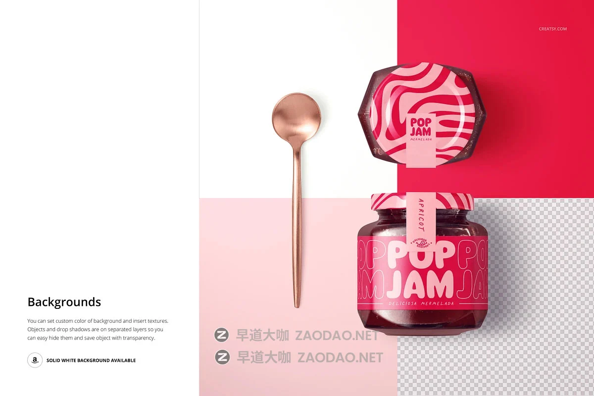 8款真实樱桃水果果酱饮料糖浆咸菜蜂蜜玻璃瓶标签设计ps展示效果图样机模板 Cherry Jam Jar Mockup by Creatsy插图10 8款真实樱桃水果果酱饮料糖浆咸菜蜂蜜玻璃瓶标签设计ps展示效果图样机模板 Cherry Jam Jar Mockup by Creatsy插图10
