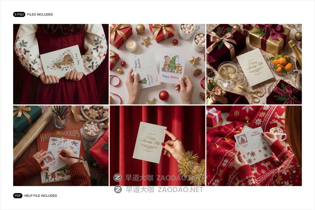 6款真实场景圣诞节新年节日生日贺卡卡片邀请函设计ps贴图样机模板 Christmas Card Mockup Set插图14 6款真实场景圣诞节新年节日生日贺卡卡片邀请函设计ps贴图样机模板 Christmas Card Mockup Set插图14