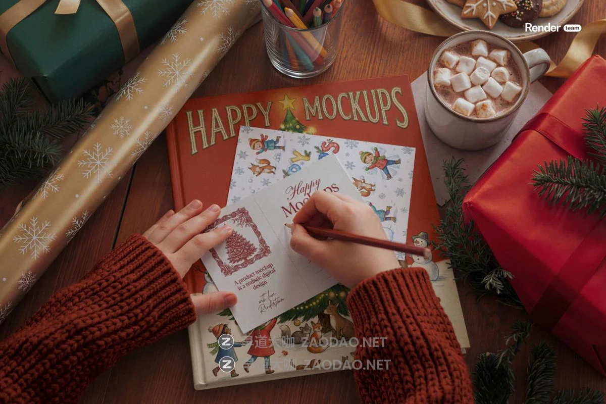 6款真实场景圣诞节新年节日生日贺卡卡片邀请函设计ps贴图样机模板 Christmas Card Mockup Set插图3 6款真实场景圣诞节新年节日生日贺卡卡片邀请函设计ps贴图样机模板 Christmas Card Mockup Set插图3