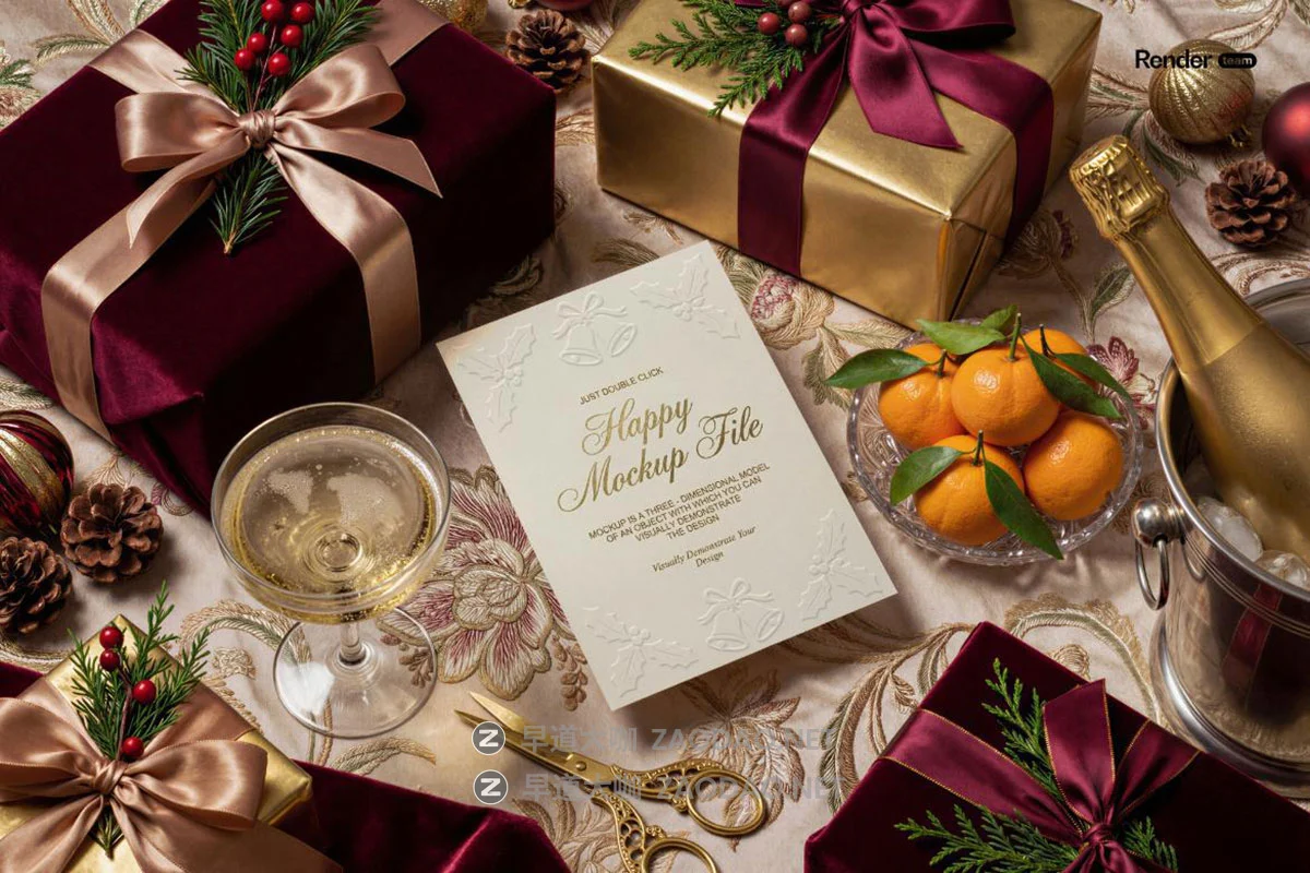 6款真实场景圣诞节新年节日生日贺卡卡片邀请函设计ps贴图样机模板 Christmas Card Mockup Set插图7 6款真实场景圣诞节新年节日生日贺卡卡片邀请函设计ps贴图样机模板 Christmas Card Mockup Set插图7