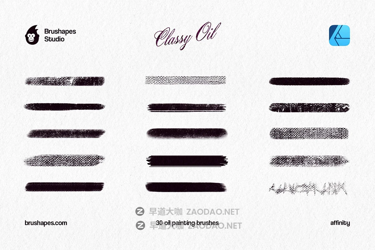 30款古典数字艺术油画笔触效果Affinity笔刷画笔设计素材 Classy Oil Affinity Brushes插图5 30款古典数字艺术油画笔触效果Affinity笔刷画笔设计素材 Classy Oil Affinity Brushes插图5