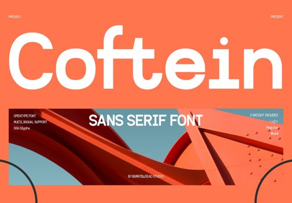 现代时尚海报包装标题logo设计几何风psai无衬线英文字体安装包 Coftein Font特色图 现代时尚海报包装标题logo设计几何风psai无衬线英文字体安装包 Coftein Font