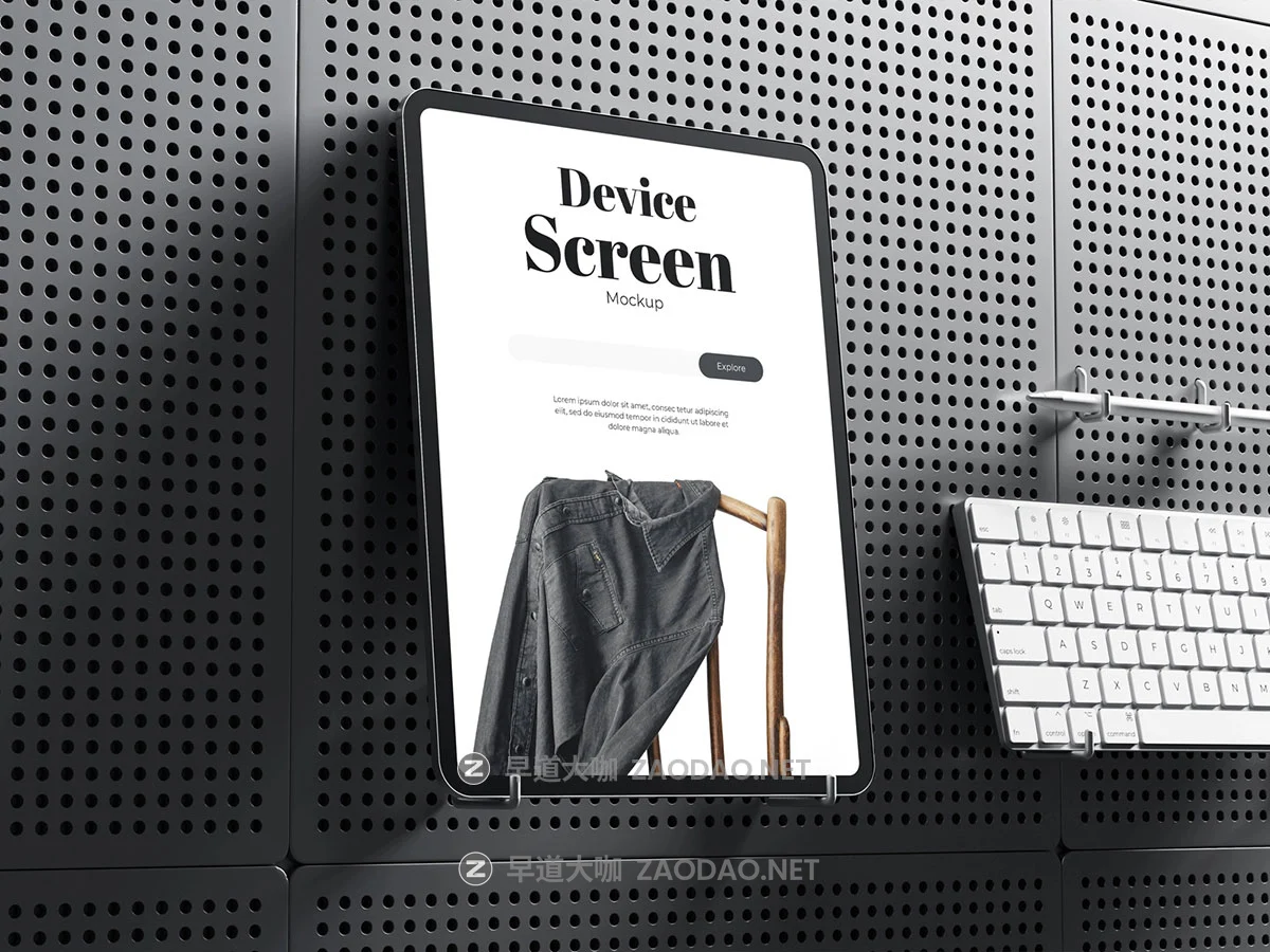 4款创意工业风ui界面广告作品集设计苹果iPhone手机iPad平板Macbook电脑贴图psd样机 Device Screen Mockup插图3 4款创意工业风ui界面广告作品集设计苹果iPhone手机iPad平板Macbook电脑贴图psd样机 Device Screen Mockup插图3
