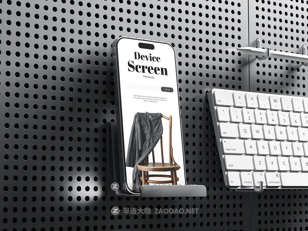 4款创意工业风ui界面广告作品集设计苹果iPhone手机iPad平板Macbook电脑贴图psd样机 Device Screen Mockup插图1 4款创意工业风ui界面广告作品集设计苹果iPhone手机iPad平板Macbook电脑贴图psd样机 Device Screen Mockup插图1
