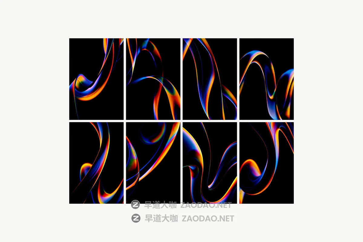 16款复古CRT故障扭曲弯曲弧线棱彩带4K高清背景图片设计素材 Flow Abstract Backgrounds Collection插图1 16款复古CRT故障扭曲弯曲弧线棱彩带4K高清背景图片设计素材 Flow Abstract Backgrounds Collection插图1
