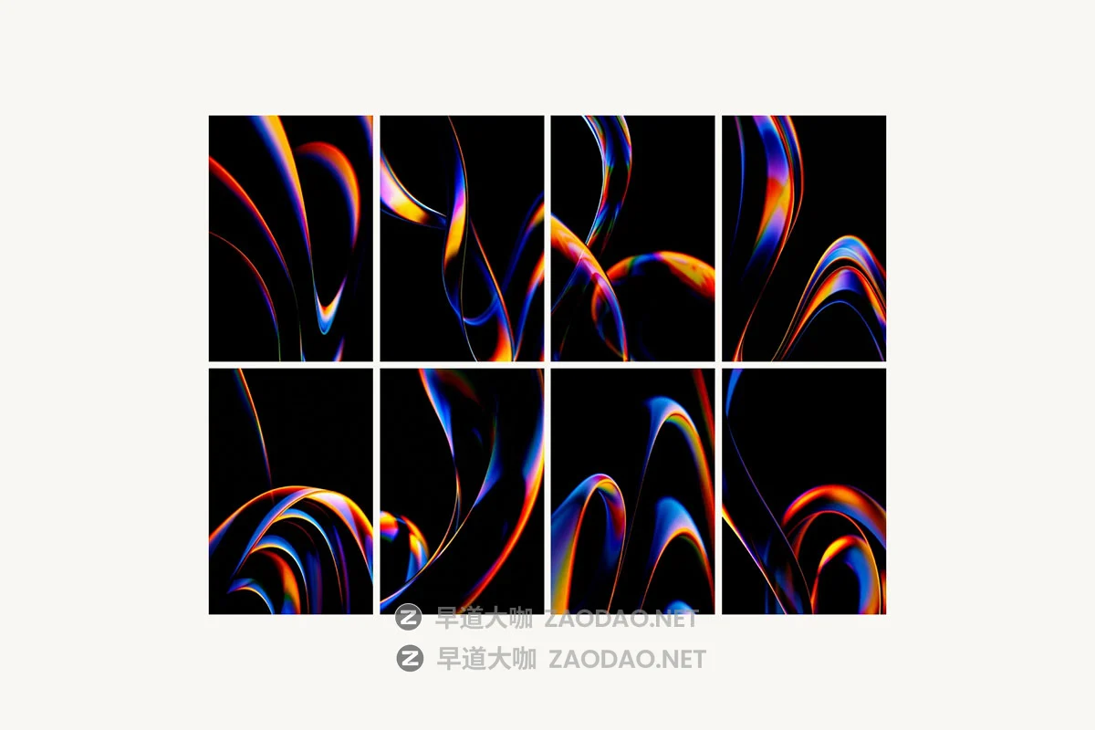 16款复古CRT故障扭曲弯曲弧线棱彩带4K高清背景图片设计素材 Flow Abstract Backgrounds Collection插图5 16款复古CRT故障扭曲弯曲弧线棱彩带4K高清背景图片设计素材 Flow Abstract Backgrounds Collection插图5