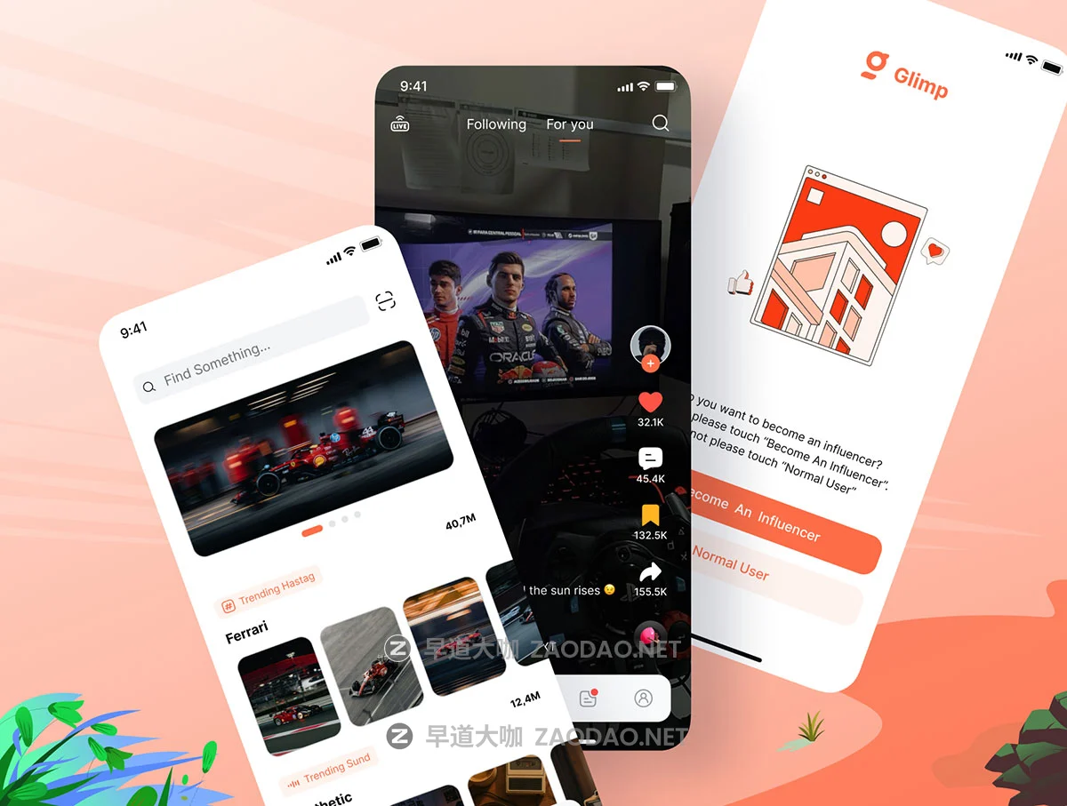 80+屏暗黑社区短视频录制剪辑合成app应用程序ui界面设计figma模板套件 Glimp – Short Video Social Platform (V1)插图6 80+屏暗黑社区短视频录制剪辑合成app应用程序ui界面设计figma模板套件 Glimp – Short Video Social Platform (V1)插图6