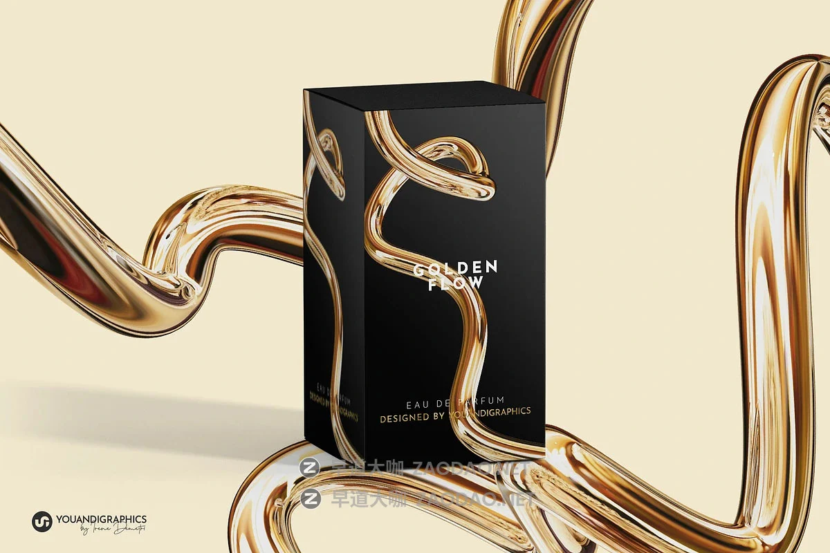 60款抽象艺术金色3D光泽哑光扭曲线条几何图形png免抠图片素材 Golden Flow Abstract 3D Elements插图1 60款抽象艺术金色3D光泽哑光扭曲线条几何图形png免抠图片素材 Golden Flow Abstract 3D Elements插图1