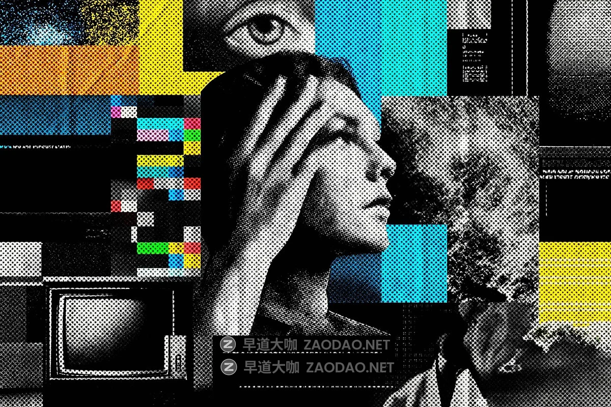 32款颗粒点阵半色调网状磨损折痕肌理纹理4K高清背景图片设计素材 Halftone Textures Paper Collection插图2 32款颗粒点阵半色调网状磨损折痕肌理纹理4K高清背景图片设计素材 Halftone Textures Paper Collection插图2