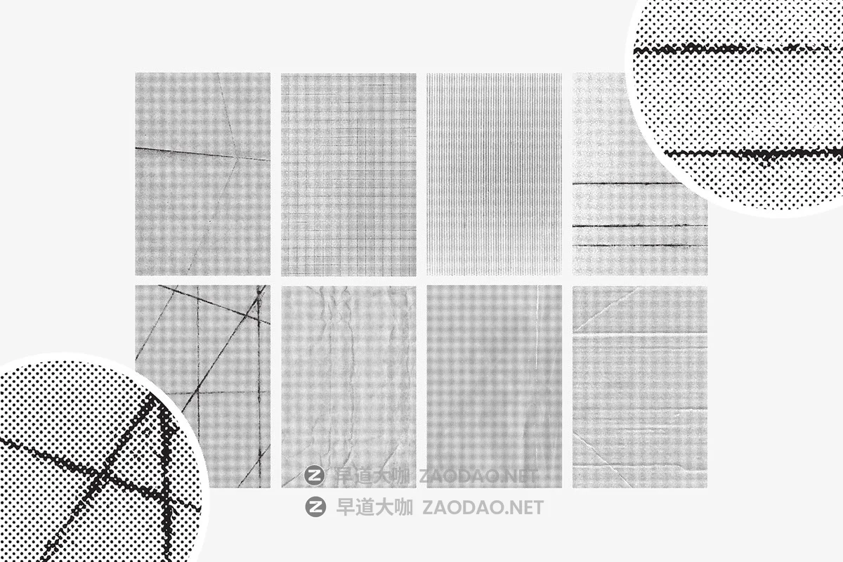 16款做旧黑色颗粒点阵圆点半色调划痕纹理AI矢量图设计素材 Halftone Vector Textures插图4 16款做旧黑色颗粒点阵圆点半色调划痕纹理AI矢量图设计素材 Halftone Vector Textures插图4