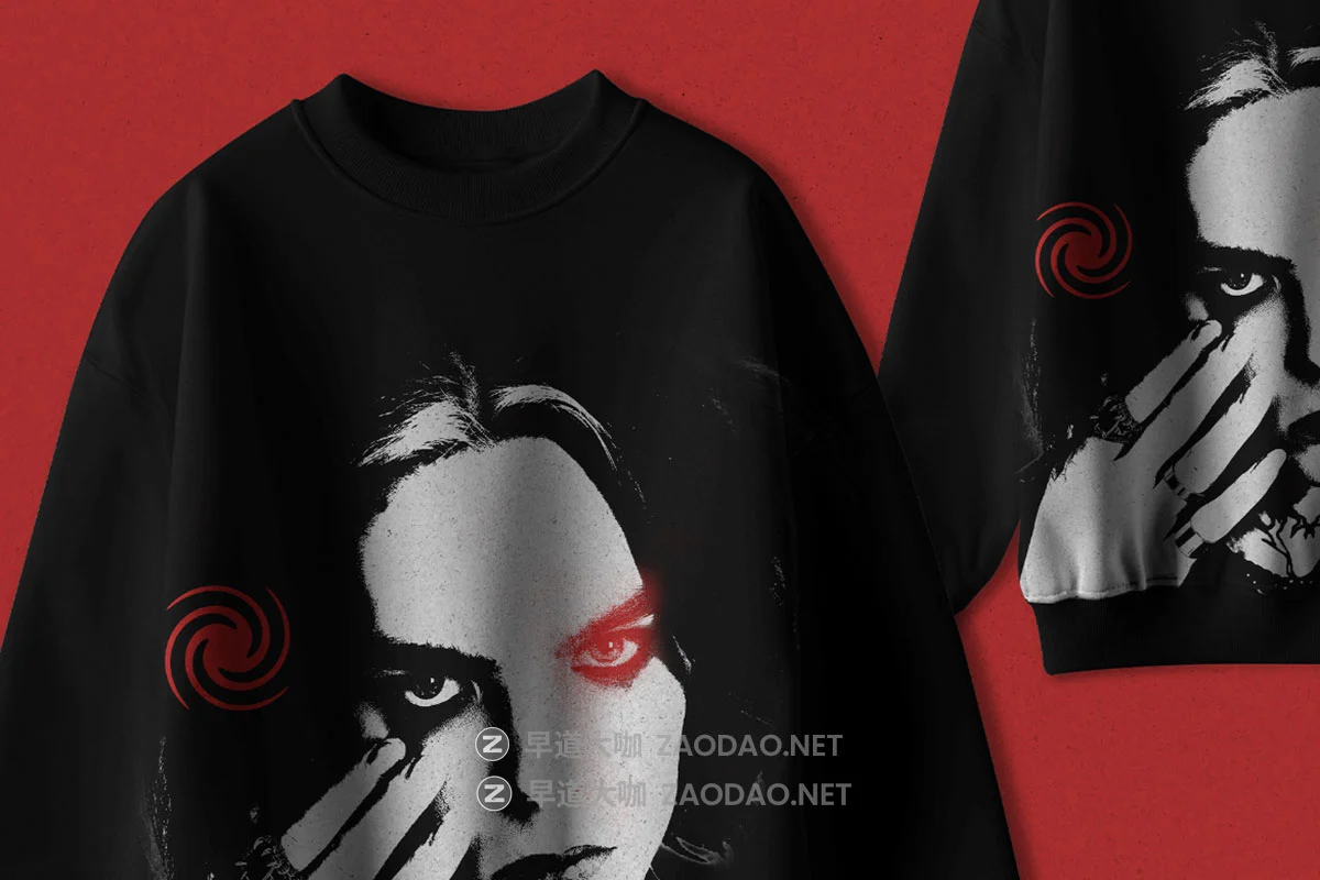 6款嘻哈黑暗街头哥特美学圆领卫衣毛衣服装印花图案设计ps展示贴图样机模板 Jynx – Outer Thresshold Mockup插图4 6款嘻哈黑暗街头哥特美学圆领卫衣毛衣服装印花图案设计ps展示贴图样机模板 Jynx – Outer Thresshold Mockup插图4