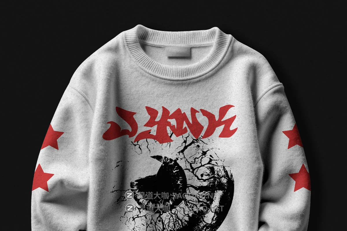 6款嘻哈黑暗街头哥特美学圆领卫衣毛衣服装印花图案设计ps展示贴图样机模板 Jynx – Outer Thresshold Mockup插图8 6款嘻哈黑暗街头哥特美学圆领卫衣毛衣服装印花图案设计ps展示贴图样机模板 Jynx – Outer Thresshold Mockup插图8