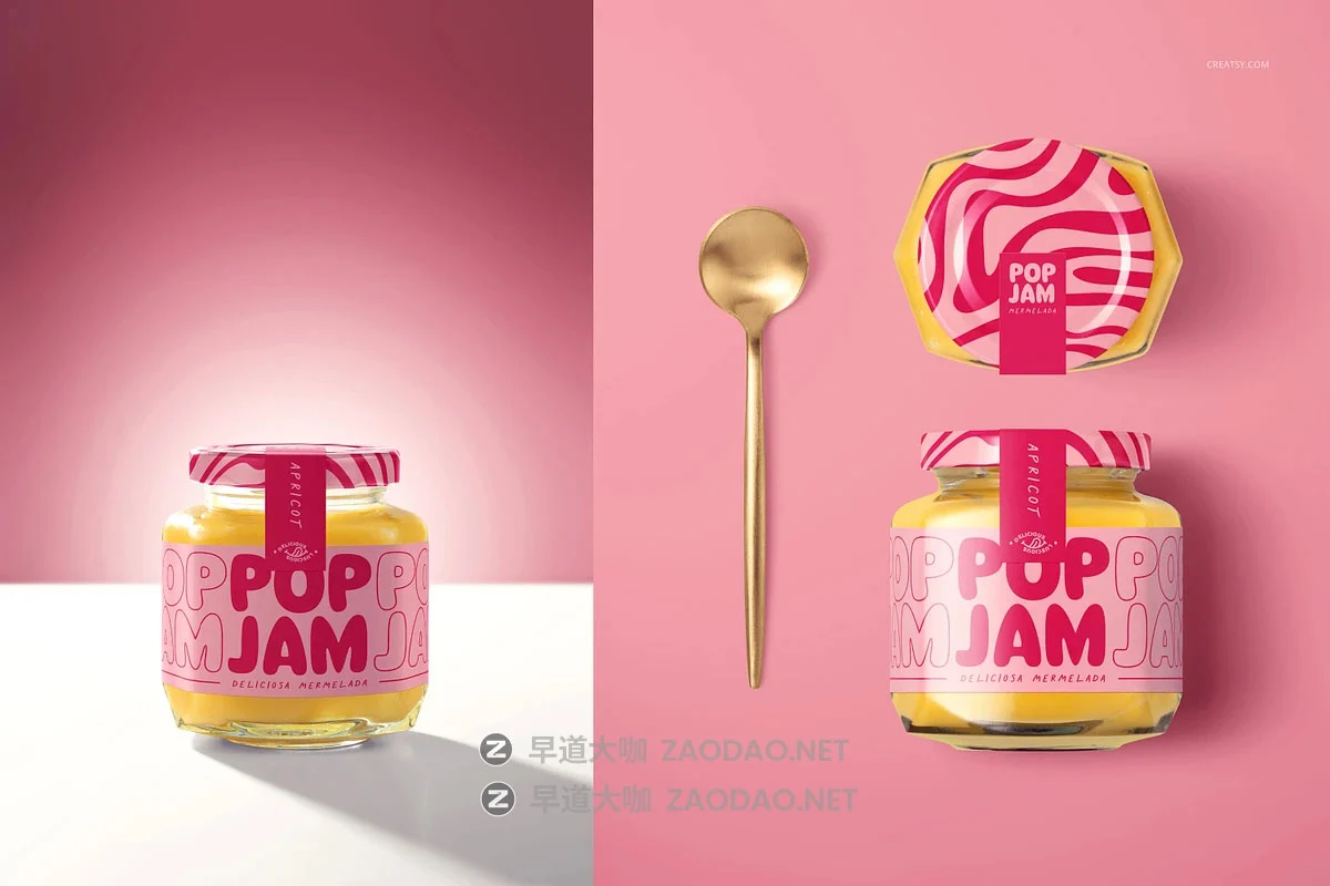 8款蜂蜜果茶蜜浆果酱沙拉酱罐头玻璃瓶贴纸包装设计展示ps贴图样机mockup模板素材 Mango Jam Jar Mockup Set by Creatsy®插图6 8款蜂蜜果茶蜜浆果酱沙拉酱罐头玻璃瓶贴纸包装设计展示ps贴图样机mockup模板素材 Mango Jam Jar Mockup Set by Creatsy®插图6