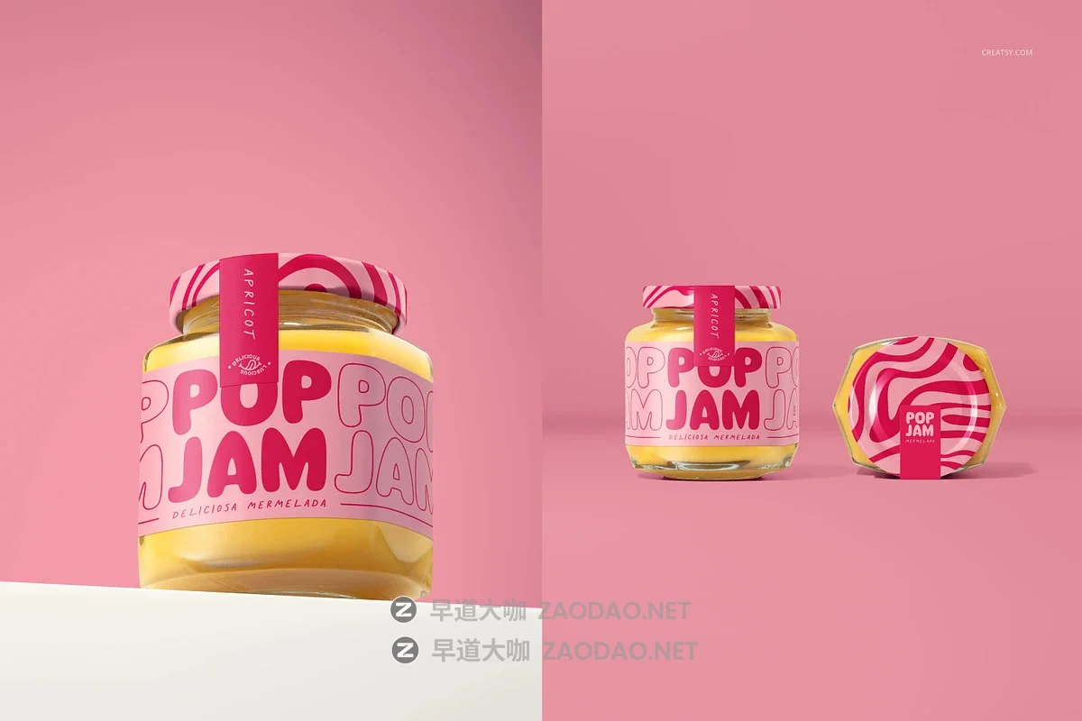 8款蜂蜜果茶蜜浆果酱沙拉酱罐头玻璃瓶贴纸包装设计展示ps贴图样机mockup模板素材 Mango Jam Jar Mockup Set by Creatsy®插图8 8款蜂蜜果茶蜜浆果酱沙拉酱罐头玻璃瓶贴纸包装设计展示ps贴图样机mockup模板素材 Mango Jam Jar Mockup Set by Creatsy®插图8