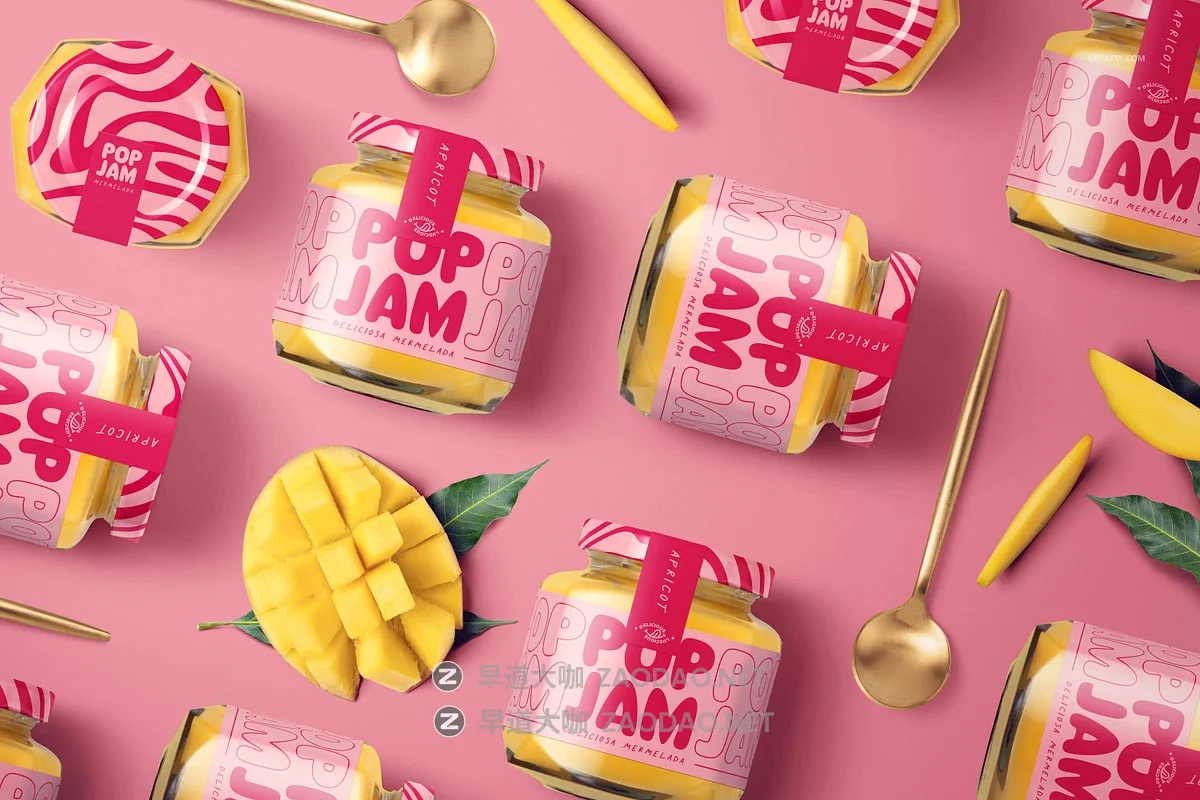 8款蜂蜜果茶蜜浆果酱沙拉酱罐头玻璃瓶贴纸包装设计展示ps贴图样机mockup模板素材 Mango Jam Jar Mockup Set by Creatsy®插图2 8款蜂蜜果茶蜜浆果酱沙拉酱罐头玻璃瓶贴纸包装设计展示ps贴图样机mockup模板素材 Mango Jam Jar Mockup Set by Creatsy®插图2