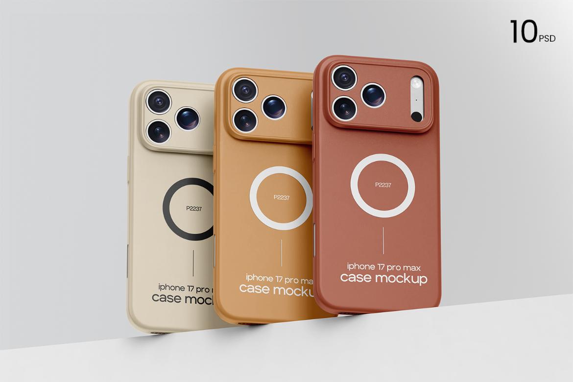 10款苹果iPhone 17 Pro手机防护防摔保护壳塑料壳印花图案设计展示效果图psd样机模板Minimal iPhone 17 Pro Case Mockup特色图 10款苹果iPhone 17 Pro手机防护防摔保护壳塑料壳印花图案设计展示效果图psd样机模板Minimal iPhone 17 Pro Case Mockup