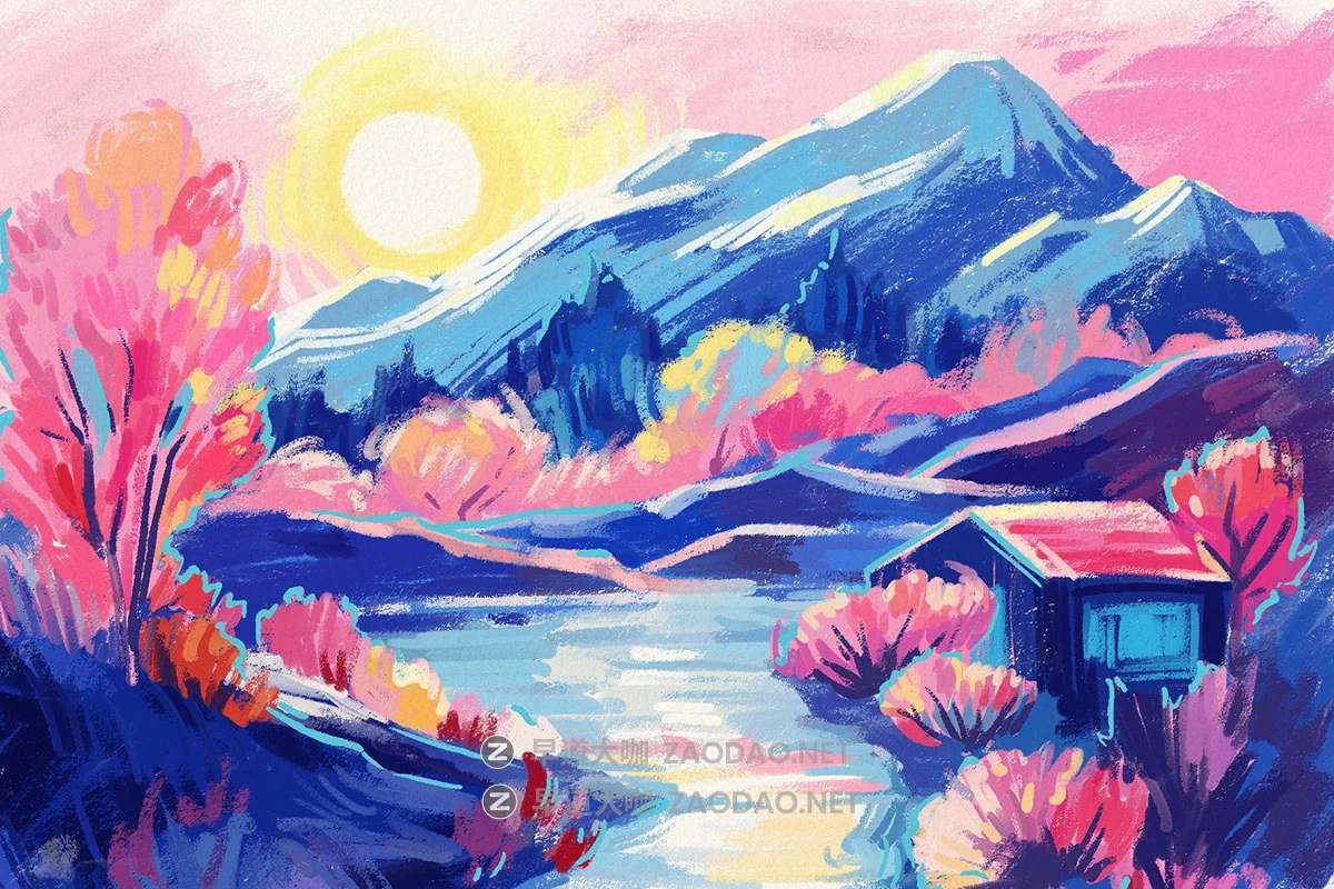 10款蜡笔油画厚涂CSP/PS/AI/Procreate/Affinity笔刷蜡染粗糙纹理素材 Multi-App Oil Pastel Brushes插图1 10款蜡笔油画厚涂CSP/PS/AI/Procreate/Affinity笔刷蜡染粗糙纹理素材 Multi-App Oil Pastel Brushes插图1