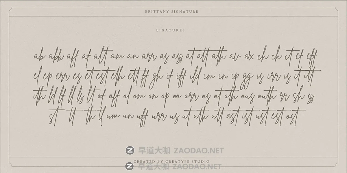 Myfonts – Brittany Signature Font Family 时尚精致曲线流畅作品集婚礼邀请函标题标志手写签名英文字体插图9 Myfonts – Brittany Signature Font Family 时尚精致曲线流畅作品集婚礼邀请函标题标志手写签名英文字体插图9
