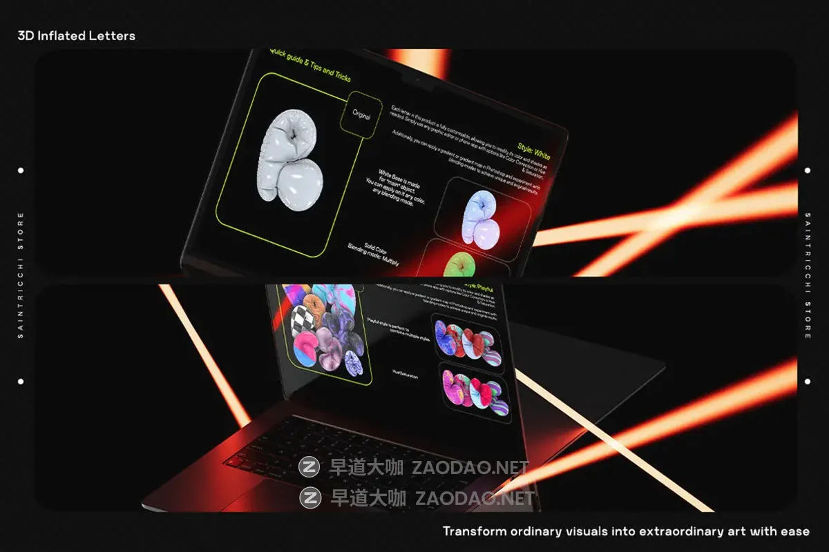 286款潮流多彩金属铝箔气球创意3D大写英文字母设计png免抠图素材 Playful Time – 3D Inflated Letters插图3 286款潮流多彩金属铝箔气球创意3D大写英文字母设计png免抠图素材 Playful Time – 3D Inflated Letters插图3