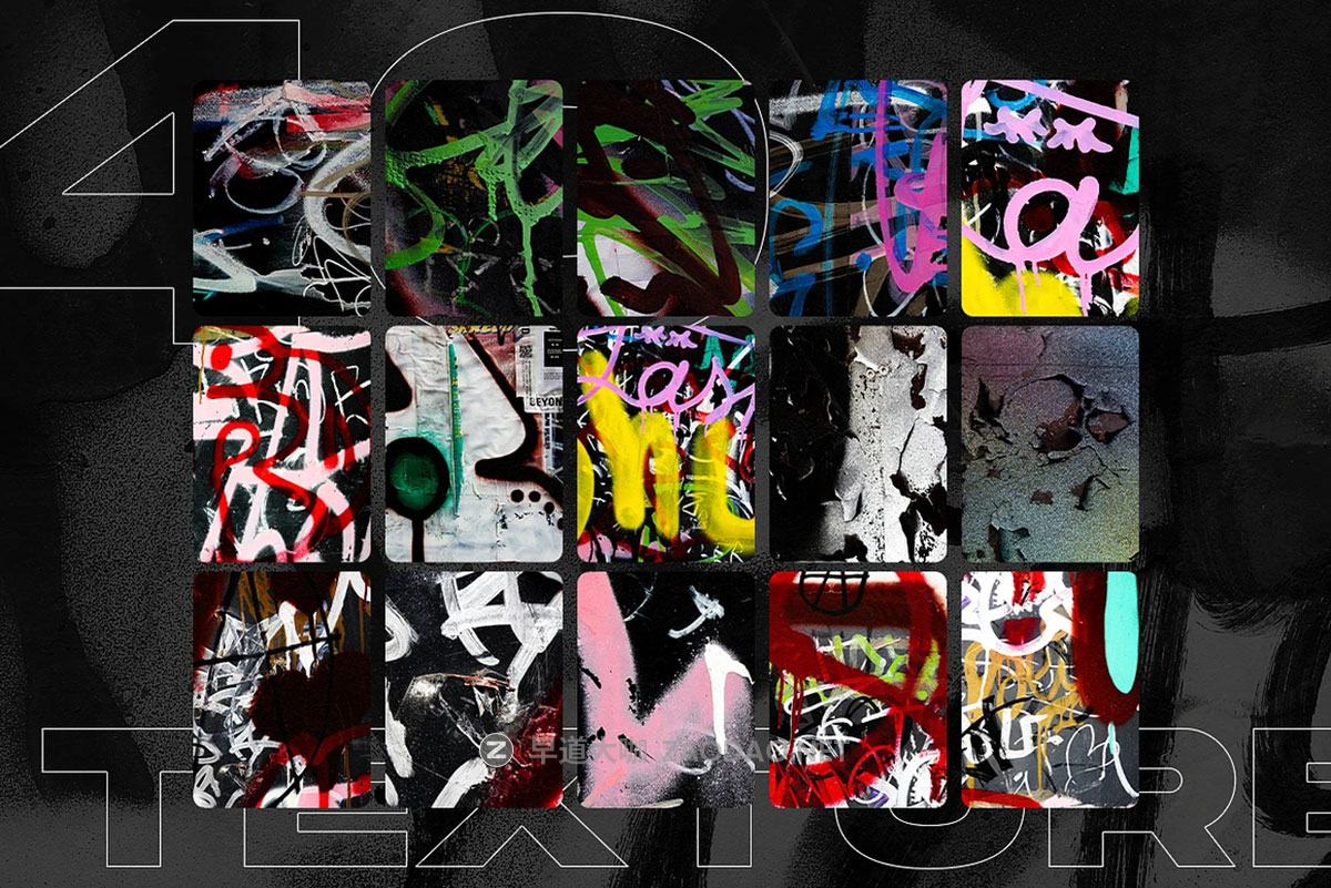 40款颓废街头涂鸦艺术手绘喷漆彩绘乱涂潮流嘻哈背景底纹图片素材 Streets – Graffiti textures插图2 40款颓废街头涂鸦艺术手绘喷漆彩绘乱涂潮流嘻哈背景底纹图片素材 Streets – Graffiti textures插图2