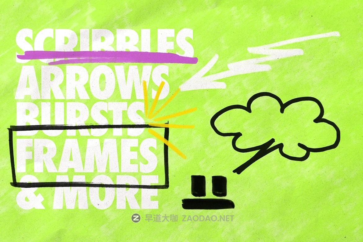 227款街头艺术乱涂乱画手绘线条箭头符号png免抠图设计素材 Scribz – Markers Kit插图4 227款街头艺术乱涂乱画手绘线条箭头符号png免抠图设计素材 Scribz – Markers Kit插图4