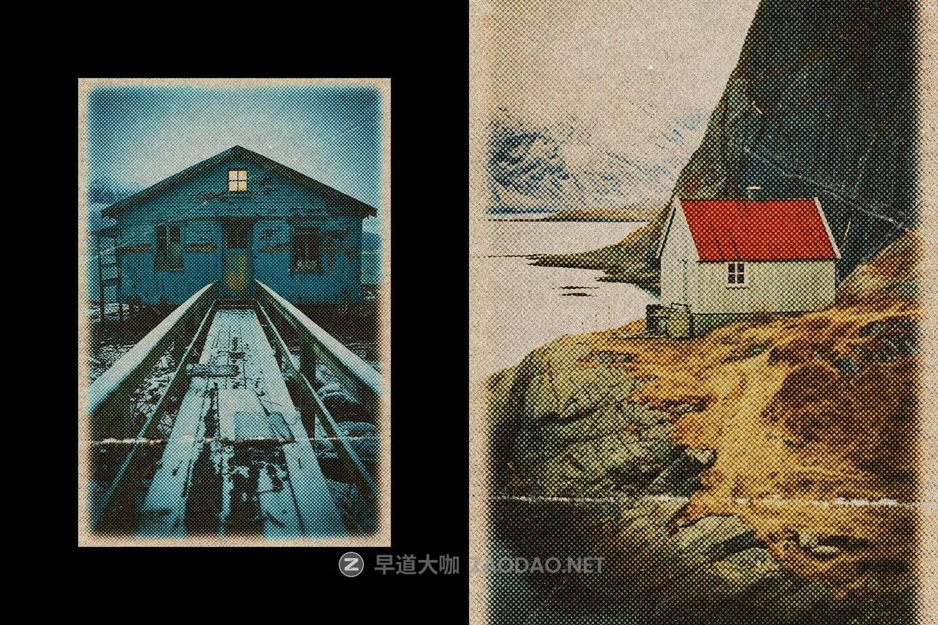 复古半调折痕灰尘照片效果ps特效滤镜样机 Retro Fade Postcard Photo Effect插图6 复古半调折痕灰尘照片效果ps特效滤镜样机 Retro Fade Postcard Photo Effect插图6