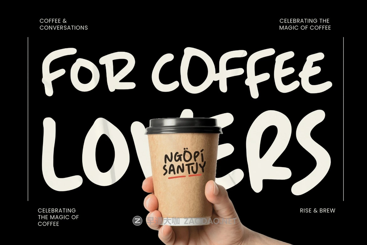 现代俏皮手绘品牌海报包装设计手写英文字体安装包 Ngopi Santuy – A Marker Font插图8 现代俏皮手绘品牌海报包装设计手写英文字体安装包 Ngopi Santuy – A Marker Font插图8