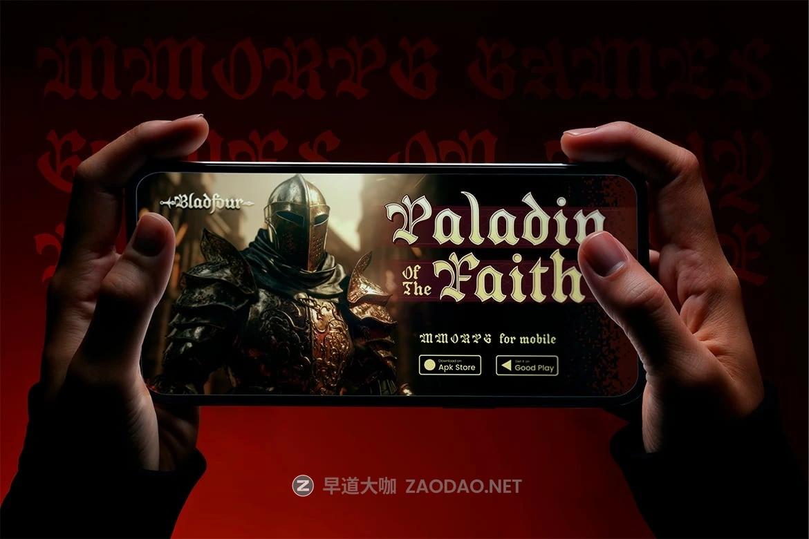 哥特式黑暗奇幻海报游戏电影标题设计装饰英文字体安装包 Bladfour插图9 哥特式黑暗奇幻海报游戏电影标题设计装饰英文字体安装包 Bladfour插图9