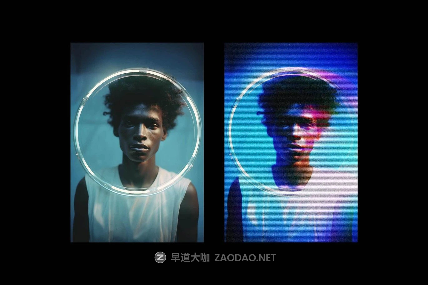 故障模糊燥点海报照片效果ps特效滤镜样机 Blurry Lined Motion Poster Effect插图3 故障模糊燥点海报照片效果ps特效滤镜样机 Blurry Lined Motion Poster Effect插图3