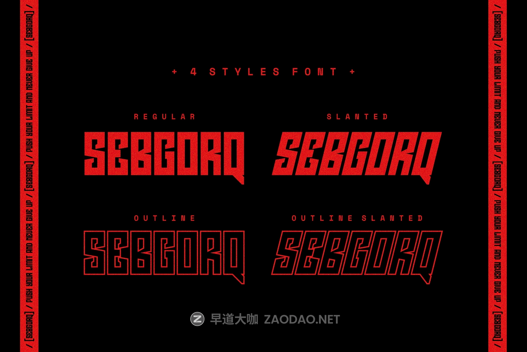 现代创意杂志海报网站标题设计装饰英文字体安装包 Sebgorq插图9 现代创意杂志海报网站标题设计装饰英文字体安装包 Sebgorq插图9