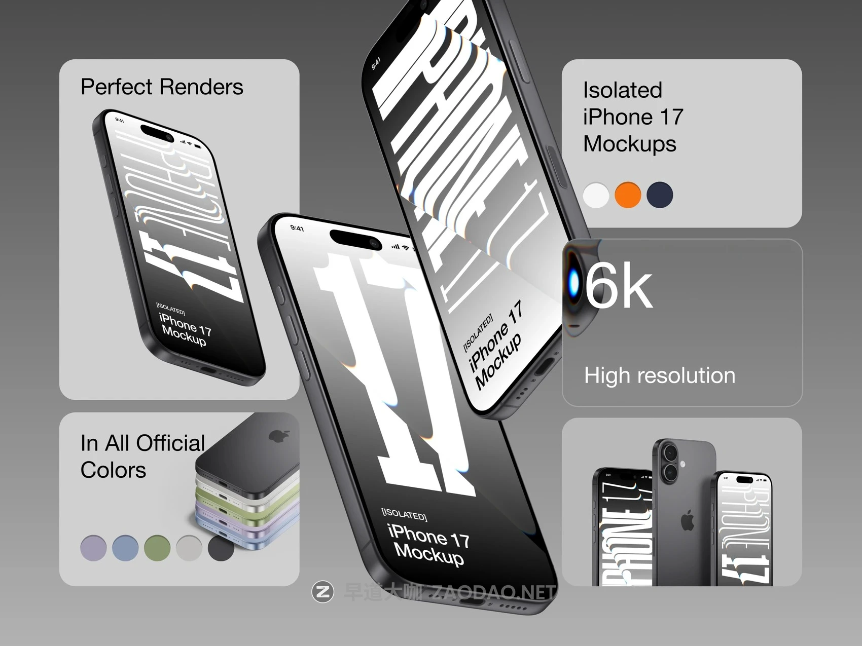 17款手机广告UI素材App设计作品展示苹果iPhone 17贴图效果图ps/figma/sketch样机 iPhone 17 Mockup by ls.graphics插图 17款手机广告UI素材App设计作品展示苹果iPhone 17贴图效果图ps/figma/sketch样机 iPhone 17 Mockup by ls.graphics插图