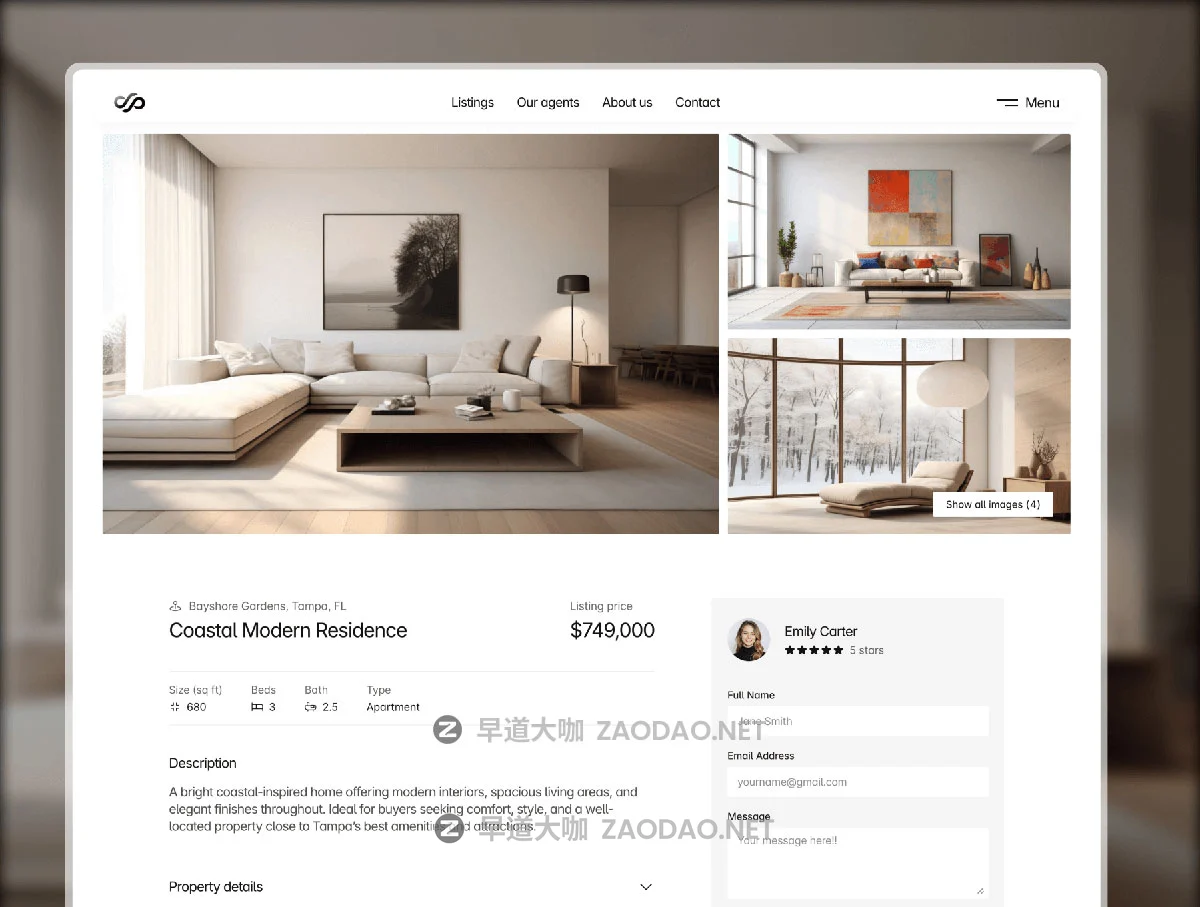 极简房地产物业中介机构网站用户ui界面设计framer模板素材 Luxterra — Real estate template插图1 极简房地产物业中介机构网站用户ui界面设计framer模板素材 Luxterra — Real estate template插图1