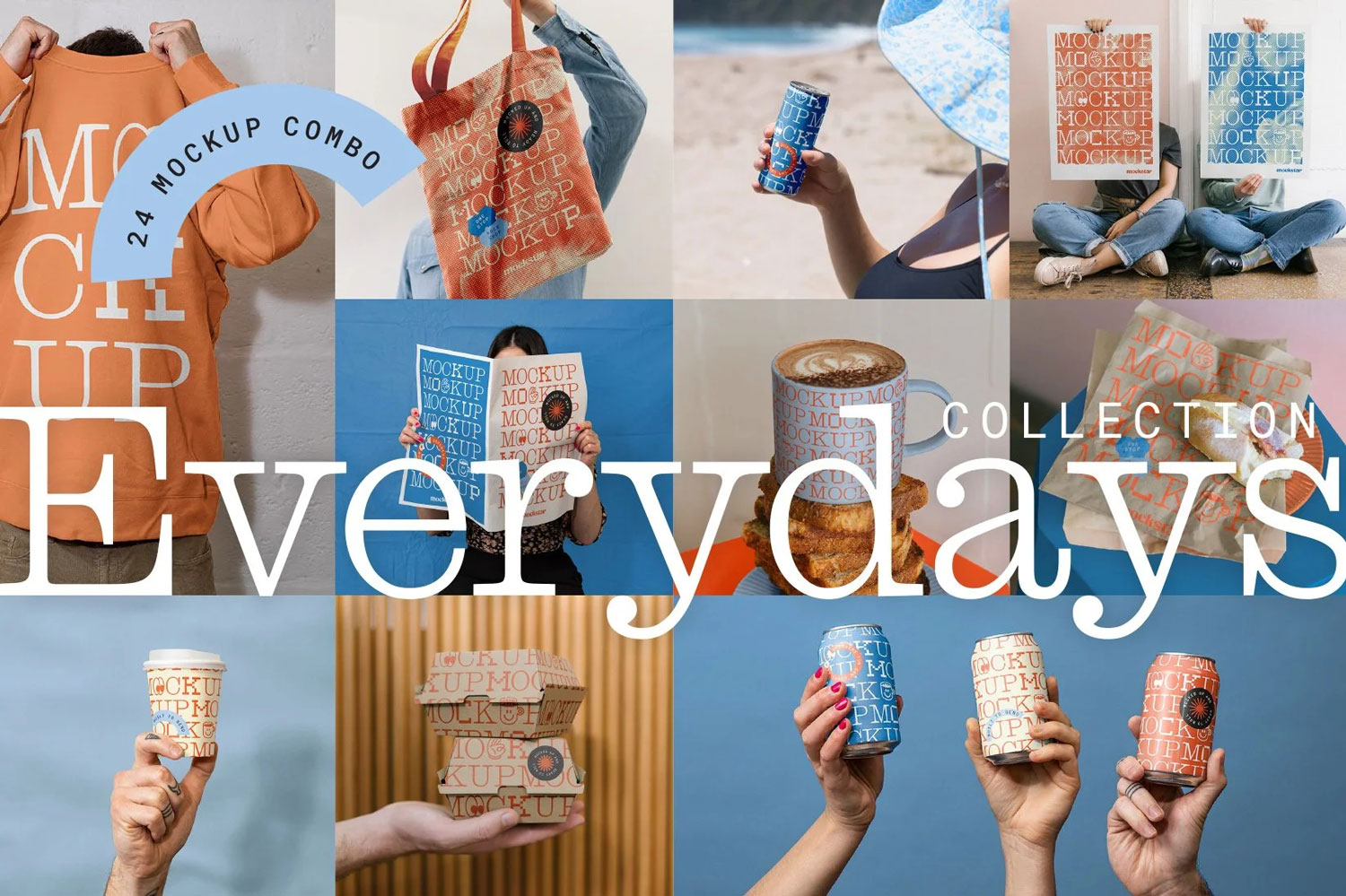 24款高级真实拍摄名片报纸海报帆布袋T恤易拉罐马克杯咖啡杯包装纸盒vi贴图psd样机 Mockstar Studio – Everydays Collection Combo Bundle特色图 24款高级真实拍摄名片报纸海报帆布袋T恤易拉罐马克杯咖啡杯包装纸盒vi贴图psd样机 Mockstar Studio – Everydays Collection Combo Bundle