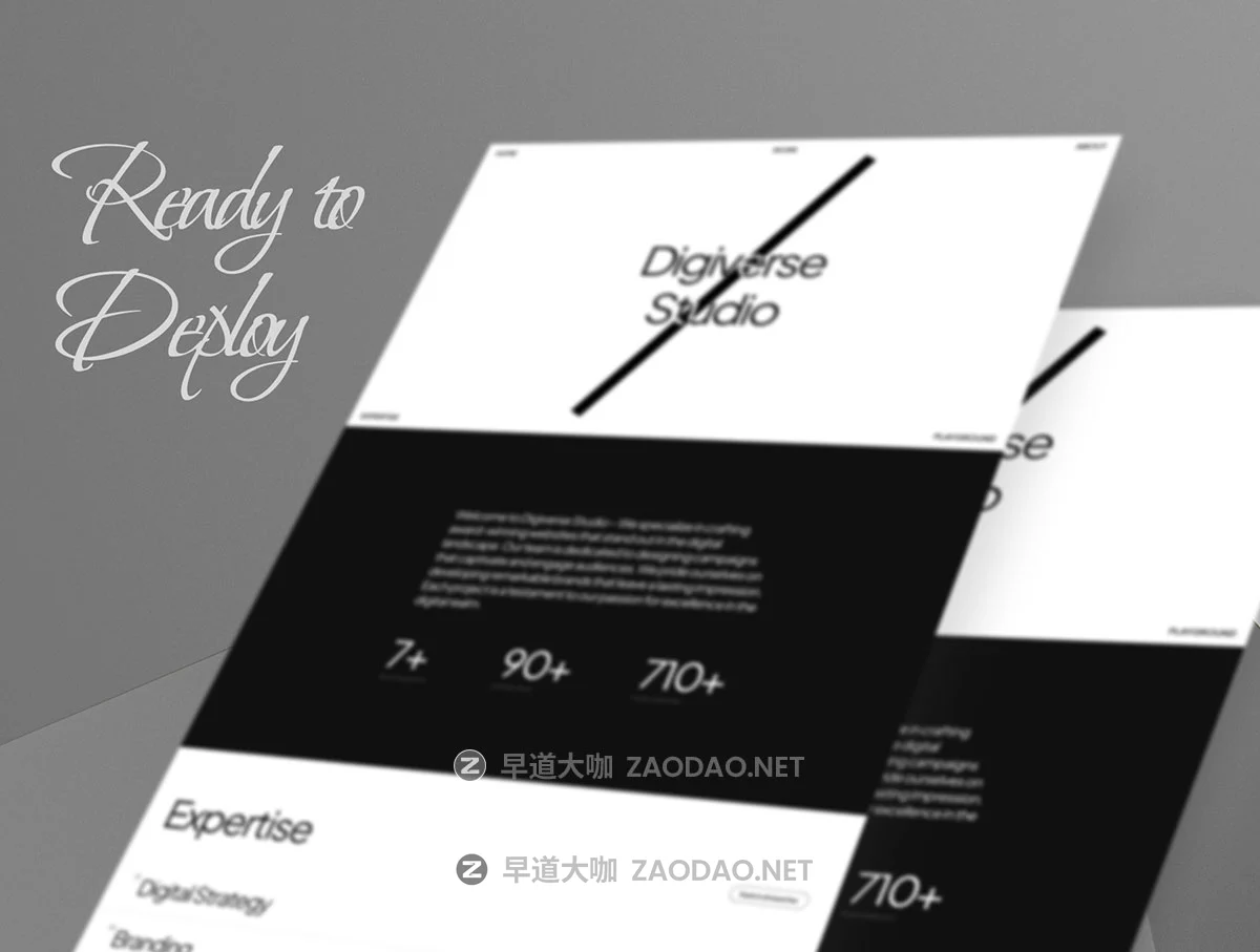 5屏简洁案例工作室作品集网站ui界面设计figma模板 含Html+CSS源码 Digiverse — Agency & Studio Coded Template插图5 5屏简洁案例工作室作品集网站ui界面设计figma模板 含Html+CSS源码 Digiverse — Agency & Studio Coded Template插图5