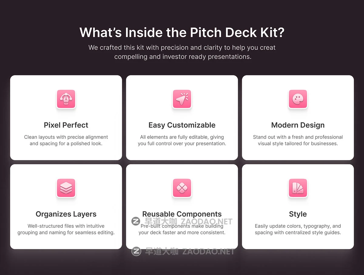 25页企业介绍报表年报项目策划提案幻灯片图文排版幻灯片设计figma/ppt模板 Fluxion Pitch Deck Kit插图1 25页企业介绍报表年报项目策划提案幻灯片图文排版幻灯片设计figma/ppt模板 Fluxion Pitch Deck Kit插图1