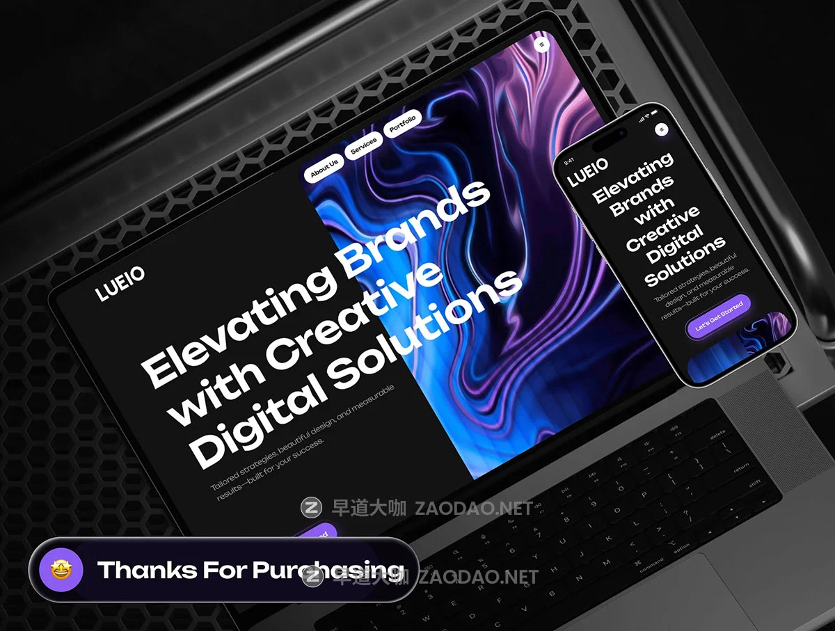 20+屏响应式网络科技数字信息设计展会艺术企业门户网站ui界面设计figma模板 LUEIO – Digital Agency Website UI Kit插图10 20+屏响应式网络科技数字信息设计展会艺术企业门户网站ui界面设计figma模板 LUEIO – Digital Agency Website UI Kit插图10